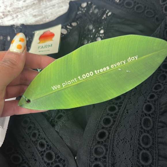 Farm Rio Black Laces & Ruffles Jumpsuit Size M NWT - Picture 6 of 14